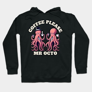 Addicted to coffee beautiful octopus design for octopus lover Hoodie